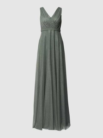 Troyden Collection Regular Fit Abendkleid mit Glitzer-Mesh in Mint, Gr&ouml;&szlig;e 34