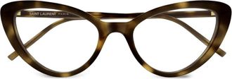 Saint Laurent Eyewear Occhiali cat-eye - Marrone