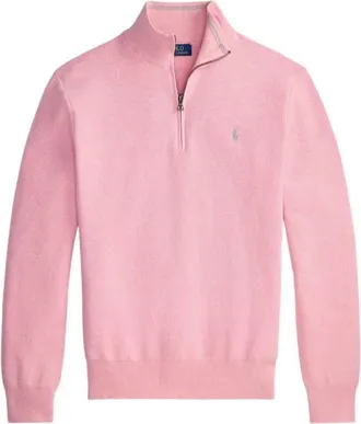 Polo Ralph Lauren Mesh-Knit Quarter-Zip Jumper, Size X-Large