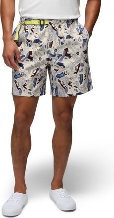 Prana Stretch Zion Pull-On Shorts in Beach Pebble Watershed at Nordstrom, Size Xx-Large