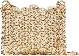 Paco Rabanne Iconic Nano 1969 Mini Bag - Dames - Handtassen - Geel - ONE Size - Leer - Tassen