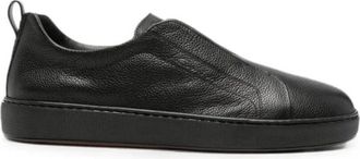 Santoni Schoenen, Heren, Zwart, 42 1/2 EU, Sneakers