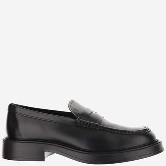 Tod's Black Slip On Loafers