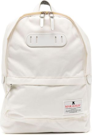 Makavelic logo appliqu&eacute; backpack - unisex - Polyester - OS - White