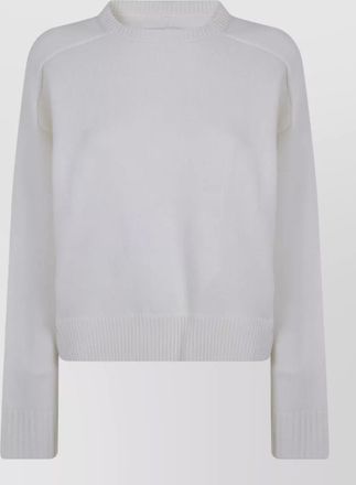 Loulou Studio cashmere merino wool ribbed crew neck sweater