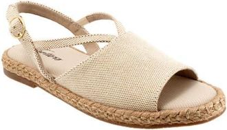 Trotters Pepper Slingback Espadrille Sandal in Natural Textile at Nordstrom, Size 9.5