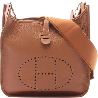 Herm&egrave;s Borsa a spalla Evelyn 3 Troyes PM 2025 - Marrone