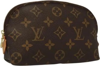 Louis Vuitton Pre-owned Clutches, female, Brown, Size: ONE SIZE Pre-owned Canvas Pouch