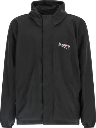Balenciaga Black Polyester Shell Mens Jacket