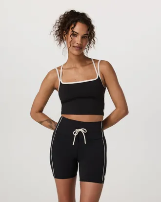 Vuori Clothing Daily Layered Tank Top | Black | XS, Size Extra Small