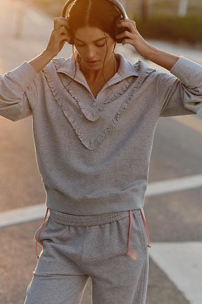 Beach Riot Monroe Long-Sleeve Half-Zip Top