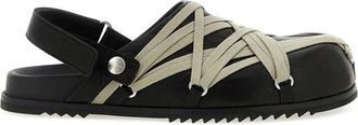 Rick Owens Schwarze Megalaced-Mule von Rick Owens