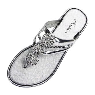 Generic Sparkly Sandals for Women,Womens Ladies Sandals Glitter Sliders Summer Thong Sandal Flat Sandal for Women Sparkly Shoes Flip-Flop,Beach Pool Shoes Non