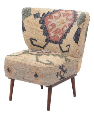 LR Home Lr Home Sierra Dhurrie Hand-Crafted Accent Chair