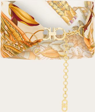 Ferragamo Donna Cintura Gancini Multicolore