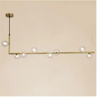 Trade Shop Trade Shop - Copy Of Lampadario A Sospensione Argento Con 2 Sfere In Vetro Bianco Attacco G9 E27 33498
