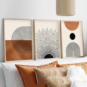 Dmora Cuadro Menonepa, Material De Estructura En Madera Noble, 50x70h Cm Multicolor