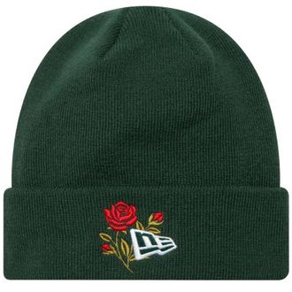 New Era New Era Gebreide muts met roos voor volwassenen (Groen)
