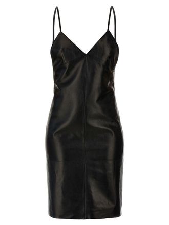 Saint Laurent Leather Slip Dress