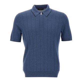 Gran Sasso Heren, Tops, Blauw, Maat: M Zijde