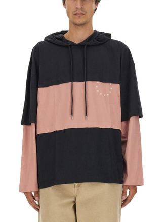 &Eacute;tudes Studio Black Color Block Hoodie