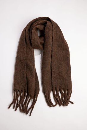 Hat Attack Cozy Solid Scarf in Deep Chocolate at Nordstrom