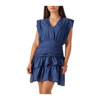 Suncoo Dames, Jurken, Blauw, Maat: S