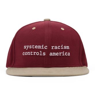 Denim Tears Burgundy SRCA Graphic 1 Trucker Hat