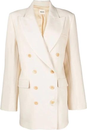 Khaite Balton Jas - Dames - Blazers - Beige - XS - Jassen