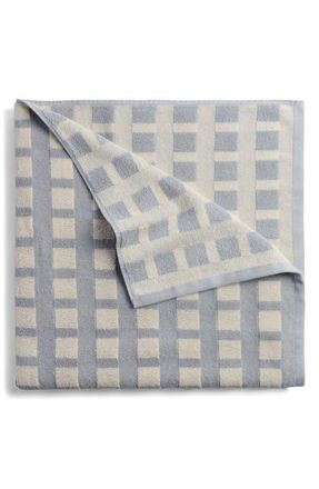 Parachute Capri Check Beach Towel in Natural With Sky at Nordstrom