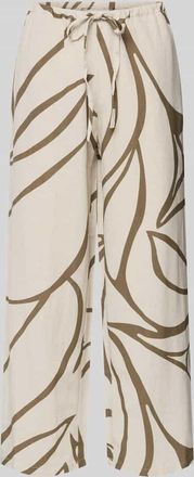 Vila Stoffhose aus Viskose-Mix Modell PRISILLA in Beige, Gr&ouml;&szlig;e 34
