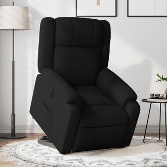 vidaXL Vidaxl - Sill&oacute;n El&eacute;ctrico Reclinable Elevable De Tela Negro
