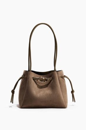 H&M Drawstring-detail Shoulder Bag in Beige at Nordstrom