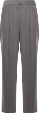 BONSAI Heren, Broeken, Grijs, Maat: XL Wol