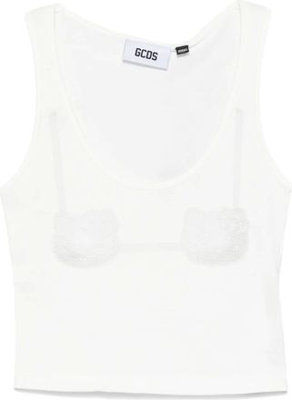 GCDS x Hello Kitty Top con stampa - Bianco