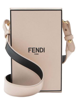 Fendi Pink Leather Vertical Box Shoulder Bag (Authentic Pre-Loved)