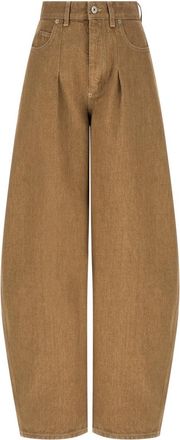 Jacquemus Beige Le De-Nmes Ovalo jeans