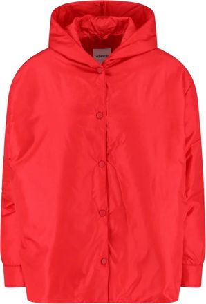 Aspesi Cappotto con cappuccio - Rosso