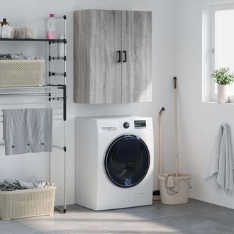 vidaXL Armario De Pared Gris Sonoma 69,5x34x90 Cm Vidaxl