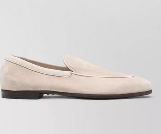 John Lobb suede leather loafers