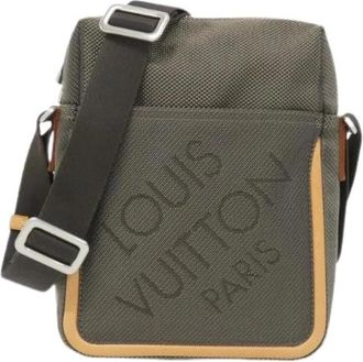 Louis Vuitton Pre-owned Cross Body Bags, male, Green, Size: ONE SIZE Pre-owned Damier Geant Shoulder Bag