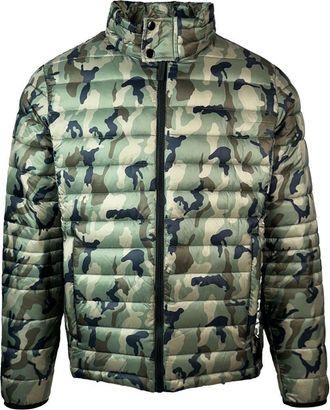 Plein Sport Plain Padded Camo Green Jacket