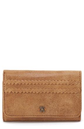 Hobo Jill Leather Trifold Wallet in Whiskey at Nordstrom