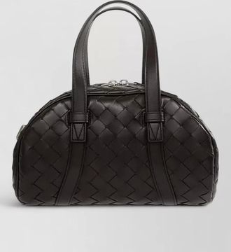 Bottega Veneta shoulder bag structured woven dual handles