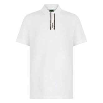 HUGO BOSS Short-sleeve Polo - male - Boss - Polo Shirts - White - 2XL - Tops
