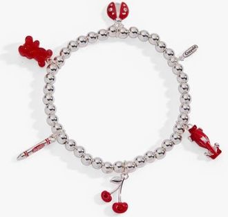 Alex and Ani Crayola x Alex and Ani Fan Favorites Scarlet Stretch Bracelet in Silver at Nordstrom