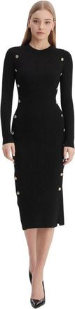 Guess Robe boutonn&eacute;e - Dames - Kleedjes - Zwart - M - Kleedjes