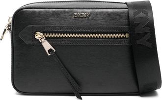 DKNY Multicolour Textured Leather Shoulder Bag With Embossed Branding