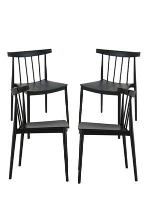 Regalos Miguel Packs Sillas Jard&iacute;n - Pack 4 Sillas Jako - Negro