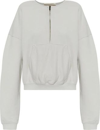 Fear of God Oversized Katoenen Sweatshirt - Dames - Sweatshirts - Grijs - L - Katoen - Hoodies & sweatvesten